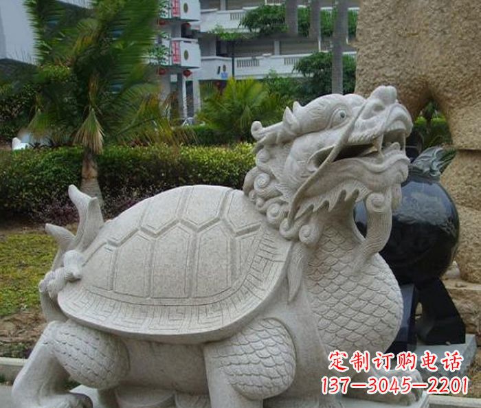开封中领雕塑:古典神兽龙龟石雕精神的传承