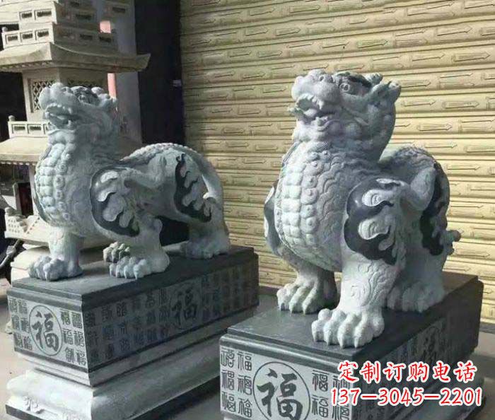 开封传承经典的古典貔貅石雕
