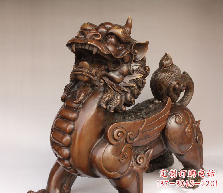 开封古代神兽貔貅铜雕 