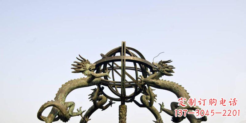 开封传承中国古代文化,浑天仪铜雕——让精致的往事重现