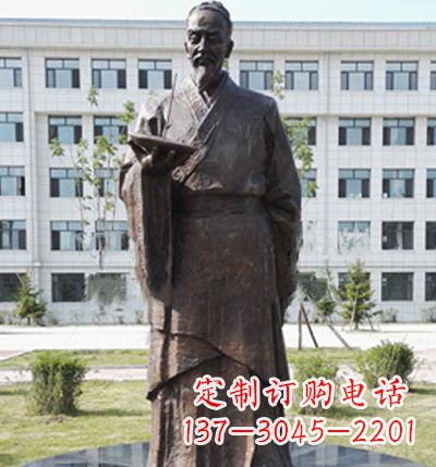 开封传承古代珍贵文化—祖冲之铜雕塑
