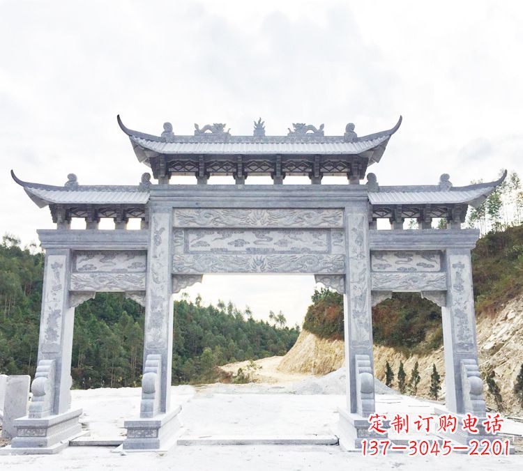 开封中领雕塑精美牌坊雕塑