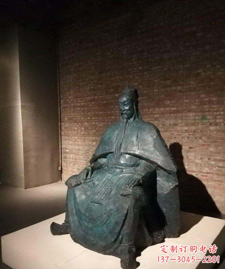 开封古典御守关公铜雕