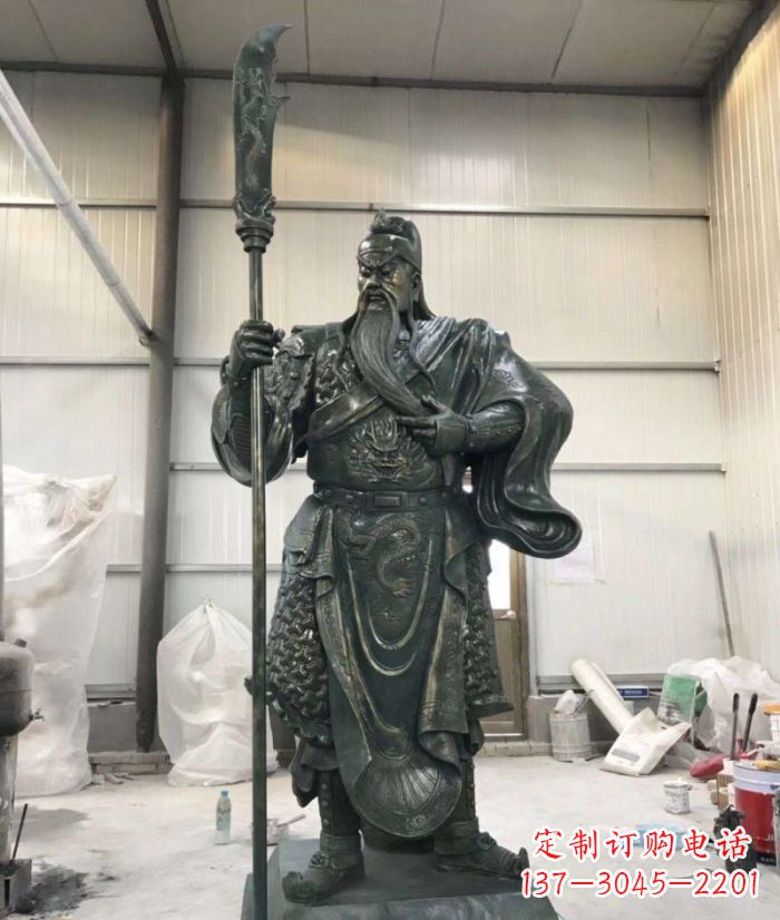 开封正宗唐朝关公铜雕艺术品