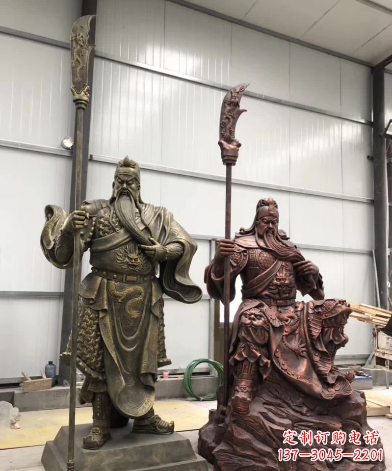 开封征服全世界的关公铜雕