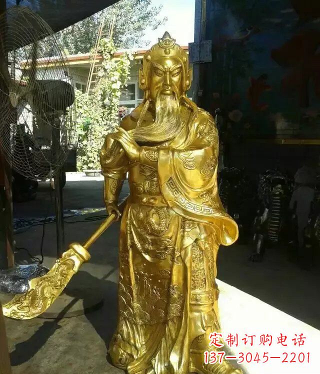 开封关公提刀武财神铜雕