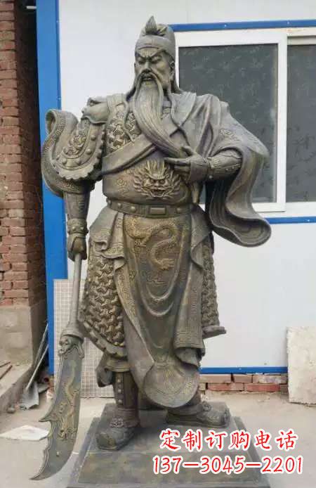 开封中领雕塑:传承传说,精美制作关羽铜雕