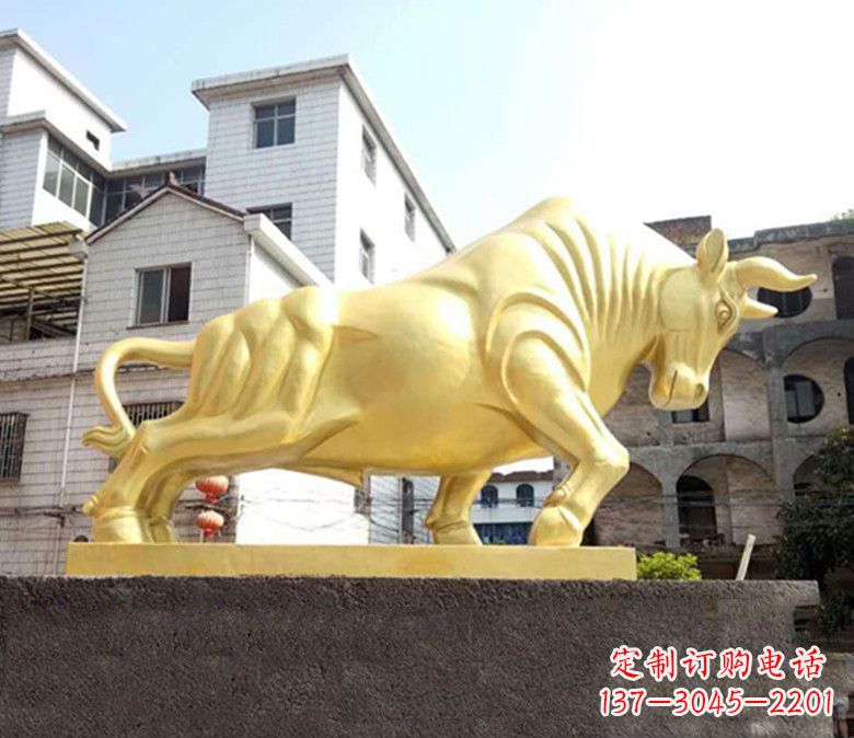 开封广场奔牛铜雕