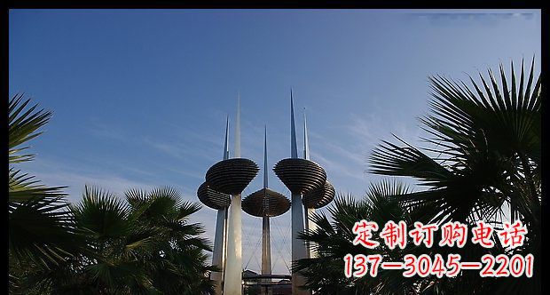 开封广场不锈钢避雷针抽象雕塑11