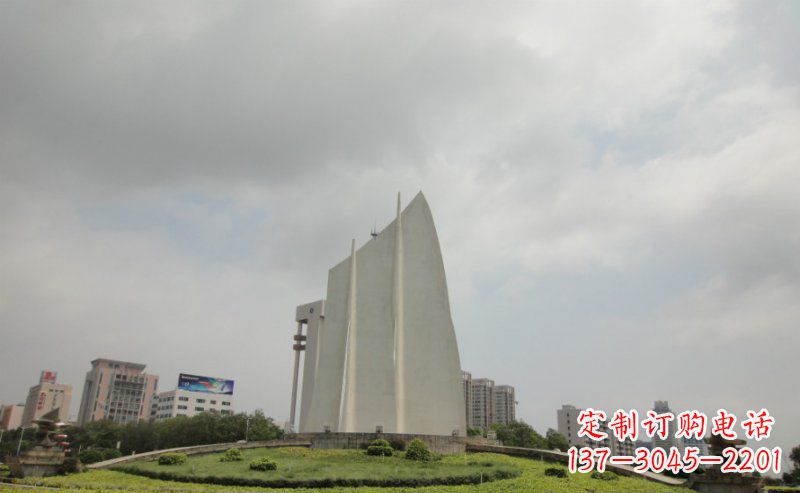 开封中领雕塑:让你的空间更英伦风——不锈钢抽象船帆雕塑