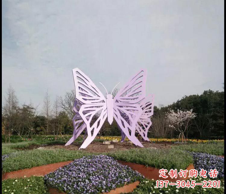 开封中领雕塑厂家精美不锈钢蝴蝶雕塑