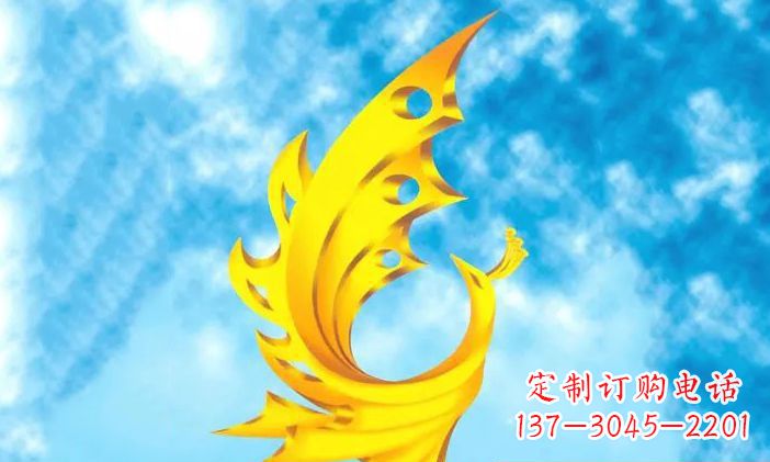 开封中领雕塑-不锈钢凤凰雕塑