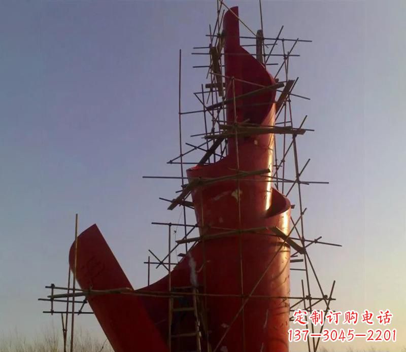 开封广场不锈钢火炬景观雕塑