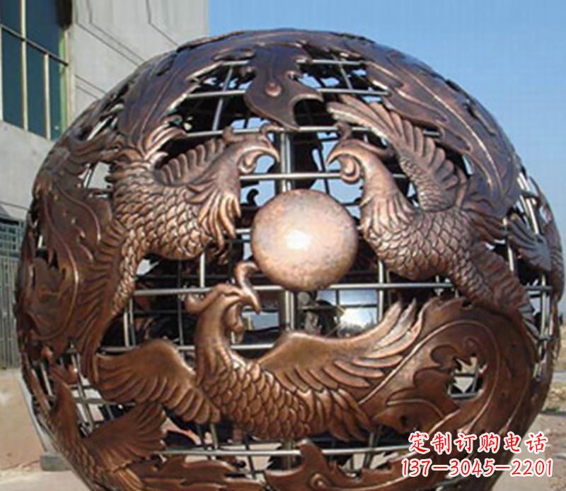 开封中领雕塑定制经典龙凤雕塑;