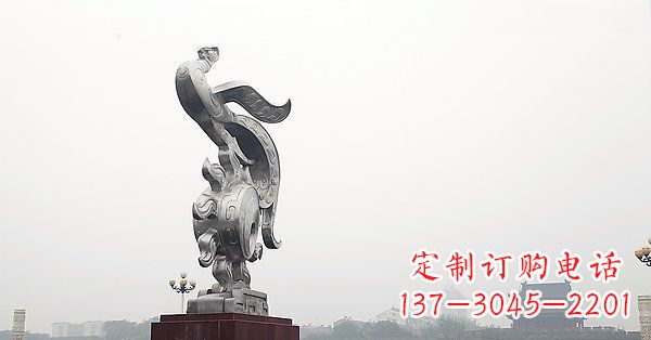 开封炫丽凤凰,景观雕塑精美绝伦