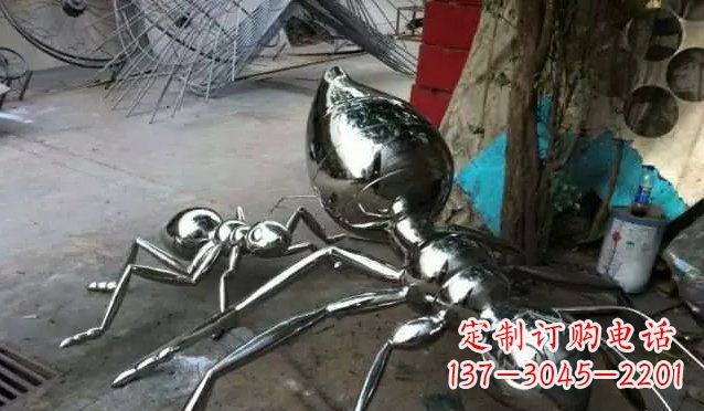 开封中领雕塑|不锈钢蚂蚁雕塑