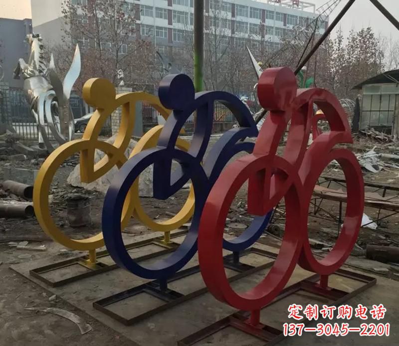 开封中领雕塑推出的自行车雕塑是一件别具一格的…