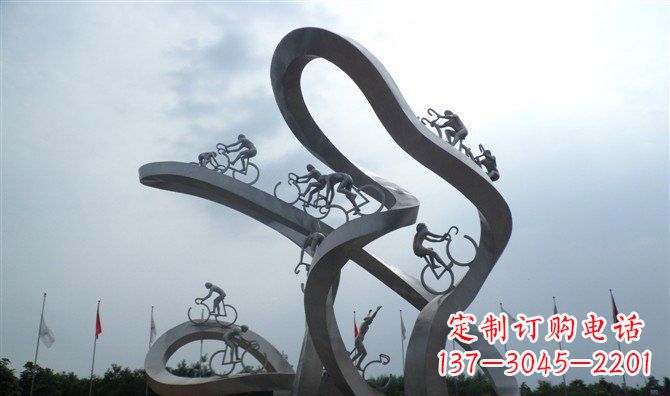 开封让你个性十足的自行车雕塑