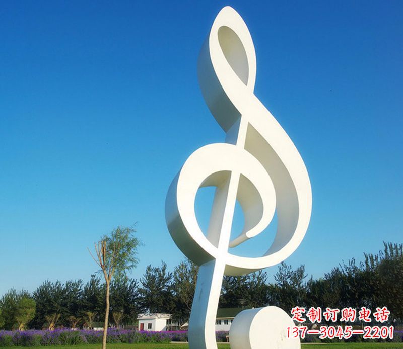 开封不锈钢音符雕塑,把音乐之美立起来