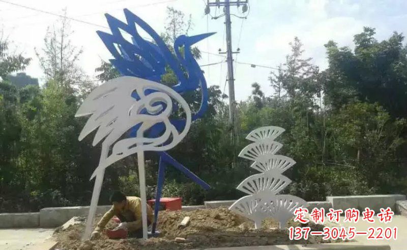 开封精美天鹅不锈钢雕塑