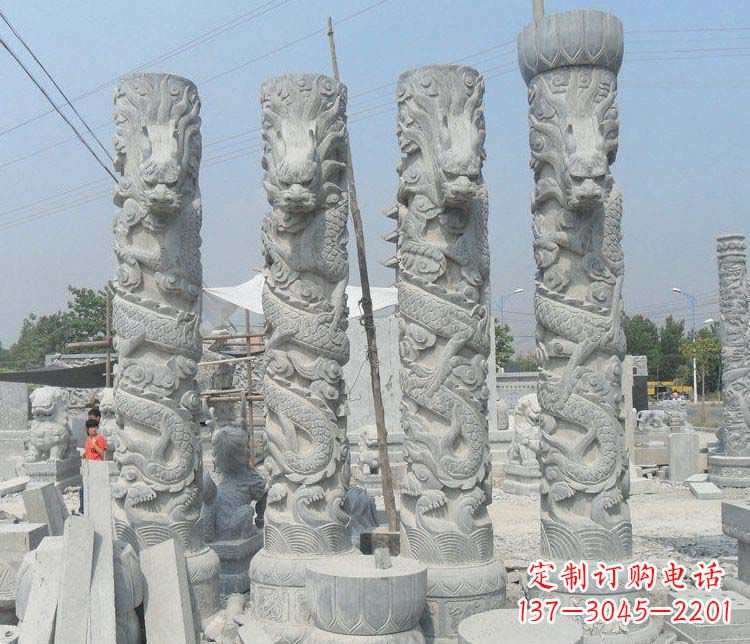 开封中领雕塑龙柱雕塑,历久弥新