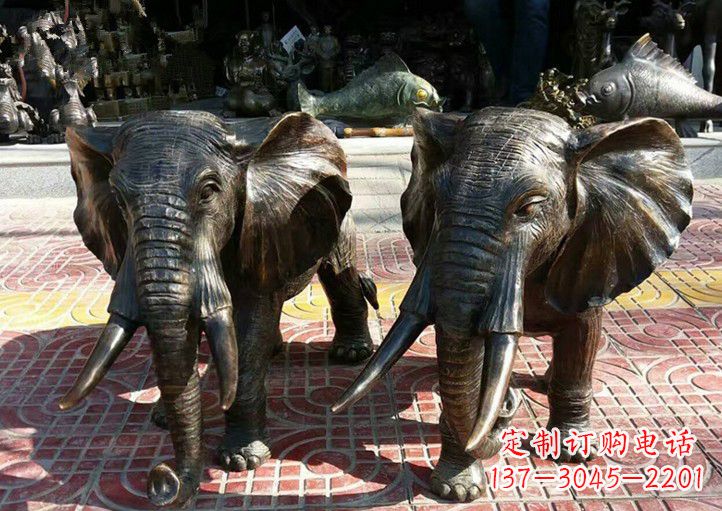 开封广场大象铜雕