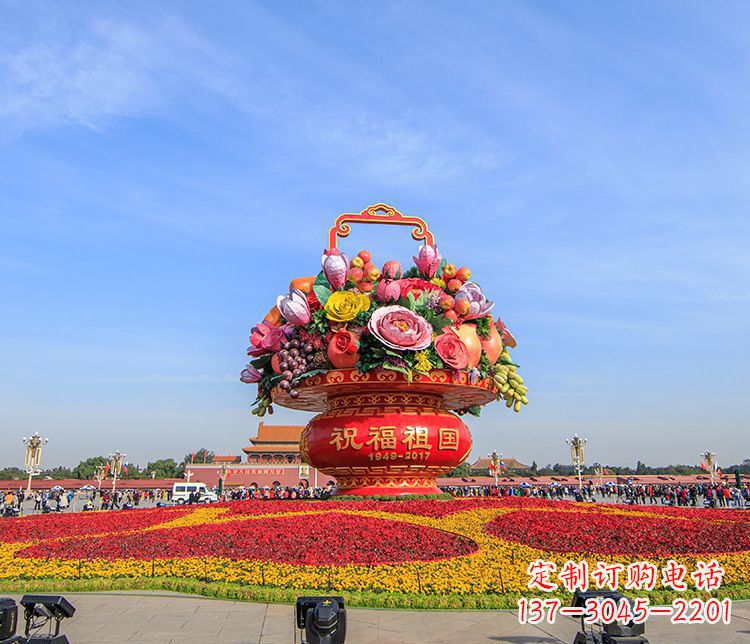 开封大型不锈钢花篮雕塑,艺术缔造美好景观