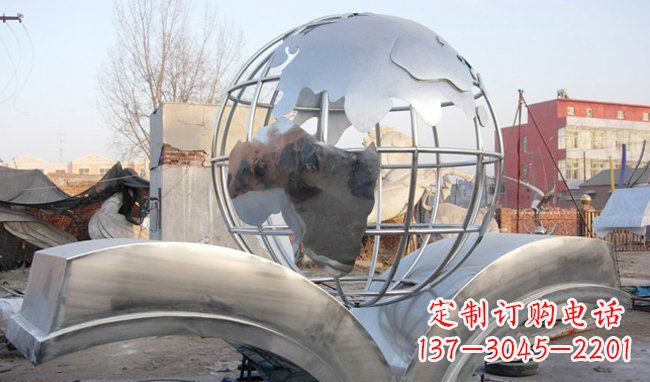 开封艺术地球,传承贵族气派的不锈钢雕塑