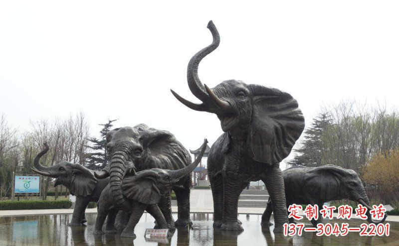 开封大象玻璃钢雕塑,艺术定制精品
