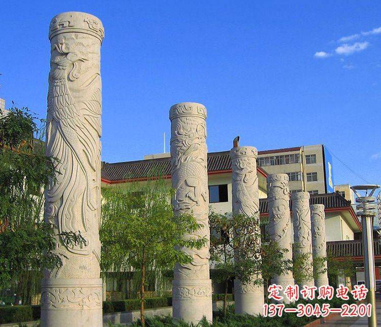 开封中领雕塑：凤凰石雕精美雕塑