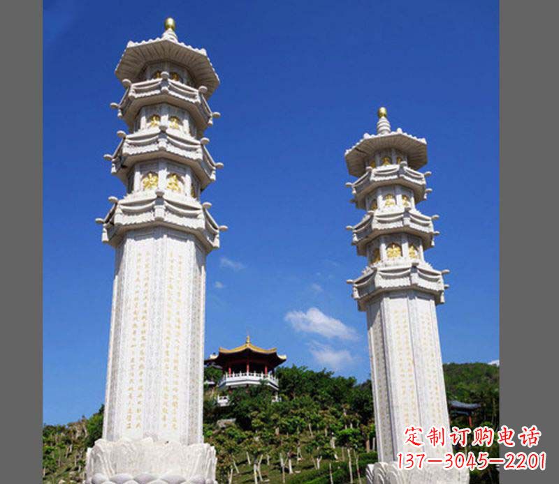 开封广场景观大理石宝塔石雕
