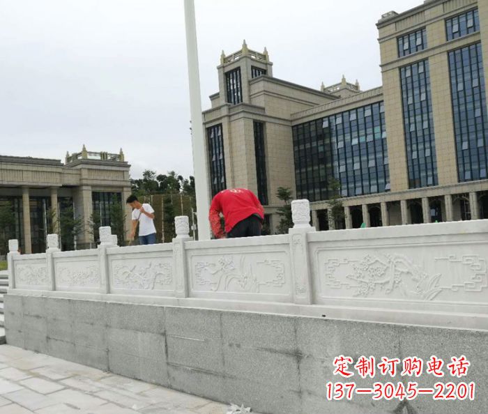 开封广场景观大理石栏板雕塑 (2)