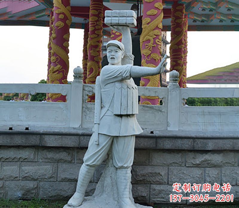 开封广场景观董存瑞石雕
