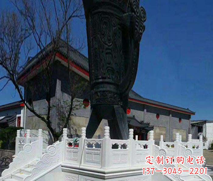 开封广场景观汉白玉升旗台石雕