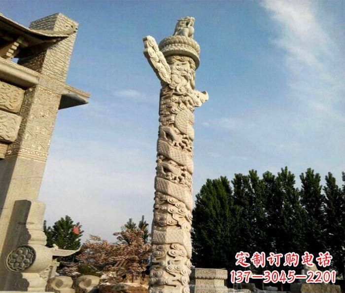 开封广场景观华表石雕 (2)