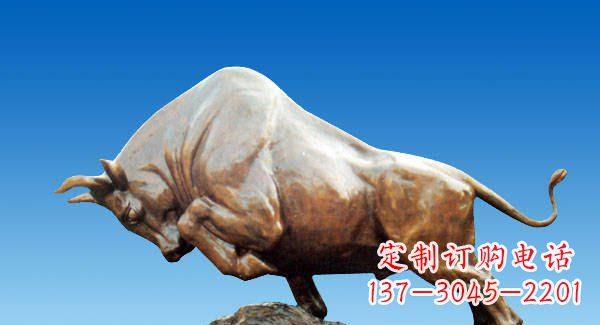 开封中领雕塑定制特色拓荒牛雕塑