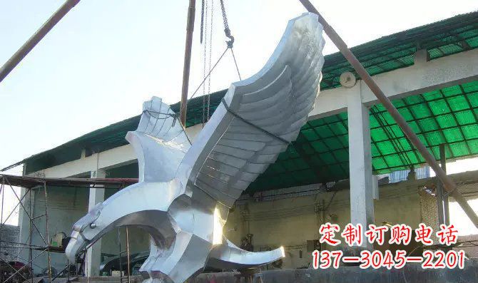 开封高端大气老鹰不锈钢雕塑