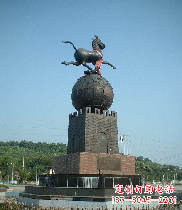 开封地球城市景观铜雕,永恒传承着历史记忆
