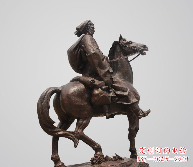开封广场欧式骑马人景观铜雕