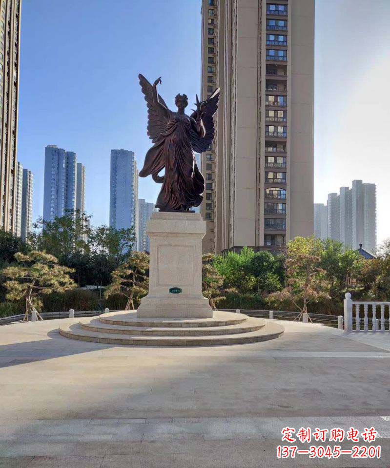 开封中领雕塑:精致的女神铜雕