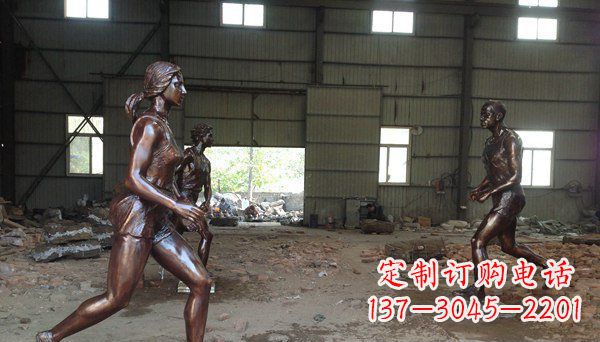 开封专为你而立!雕刻优雅女生铜雕
