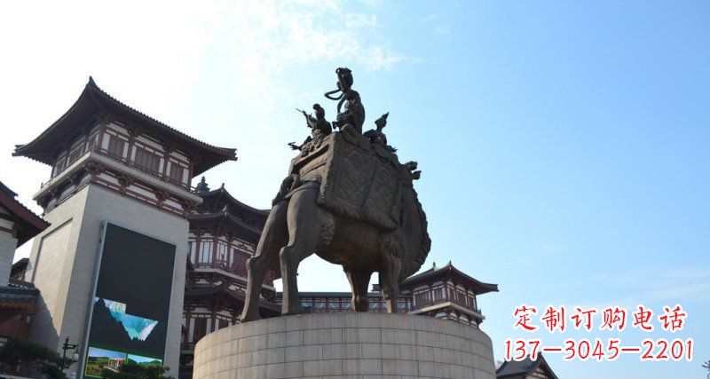 开封古典经典,丝绸柔情骆驼雕塑