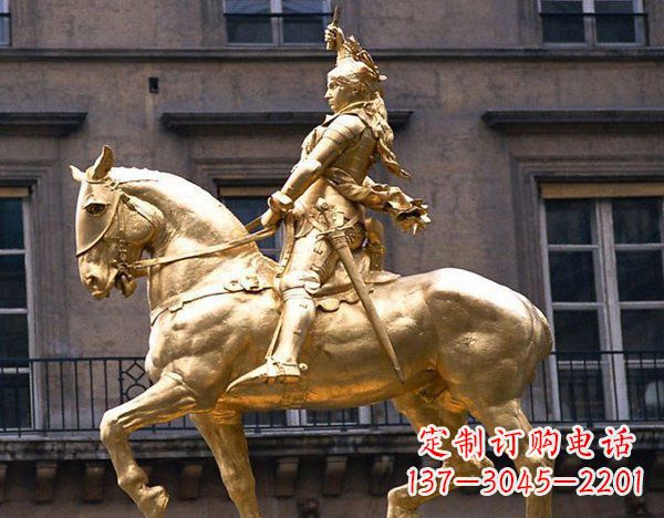 开封中领雕塑:高端骑马凯撒雕塑