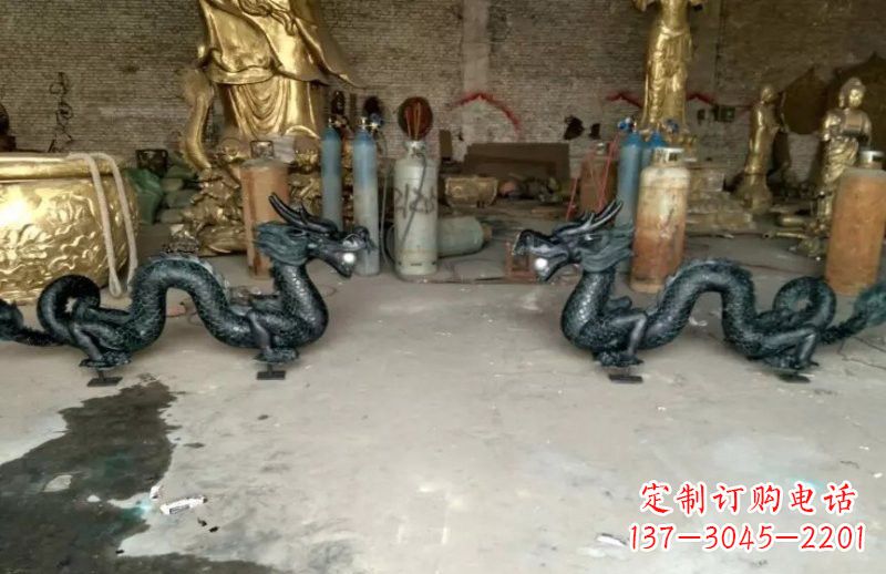 开封中领雕塑精美定制双龙戏珠雕塑