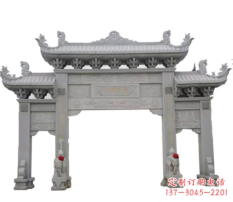 开封广场牌坊石艺雕塑,增添非凡的景观魅力