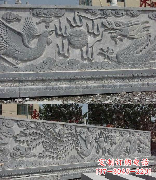 开封精美石浮雕影壁雕塑