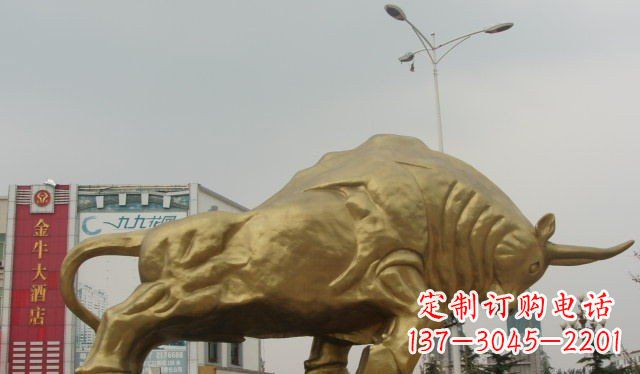 开封拓荒牛铜雕塑-充满历史气息的精美雕塑