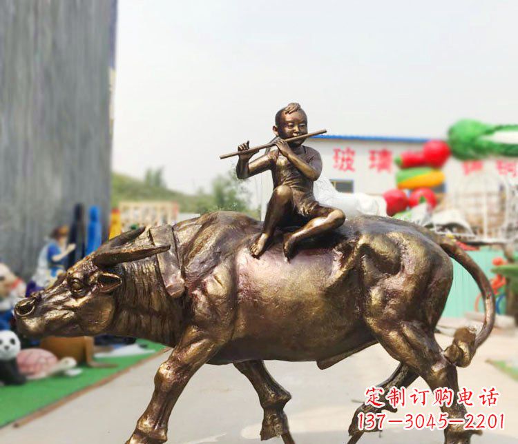 开封牧童铜雕:唤醒温暖的旅程