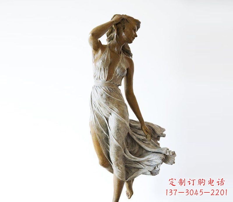 开封空灵优雅的西方美女雕塑