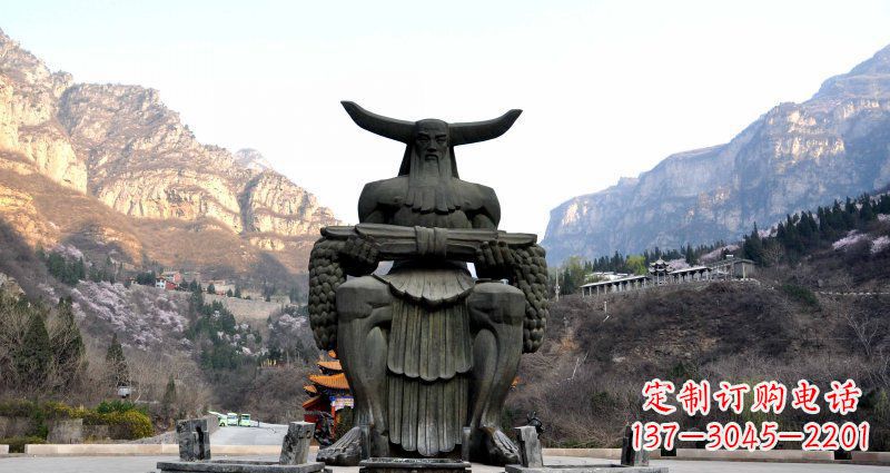 开封中领雕塑炎帝景观铜雕
